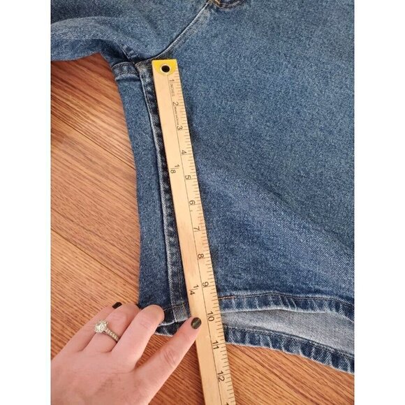 Wrangler Jean Shorts Denim Men's Size 40"x10" Blue Medium Wash Dad Shorts EUC - Picture 5 of 7